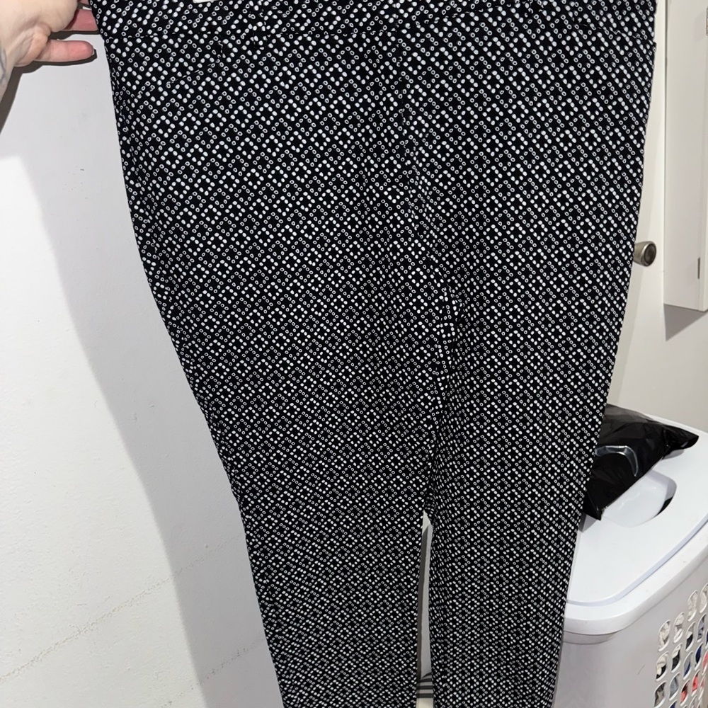 The Limited Black and White Pants